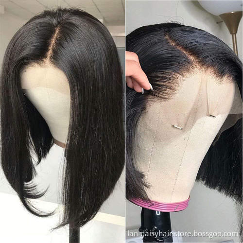 Fast Shipping HD Lace   Wig 100% Brazilian Straight  Human Hair,150% density 4x4  Thin Transparent HD Lace Frontal Closure Wigs